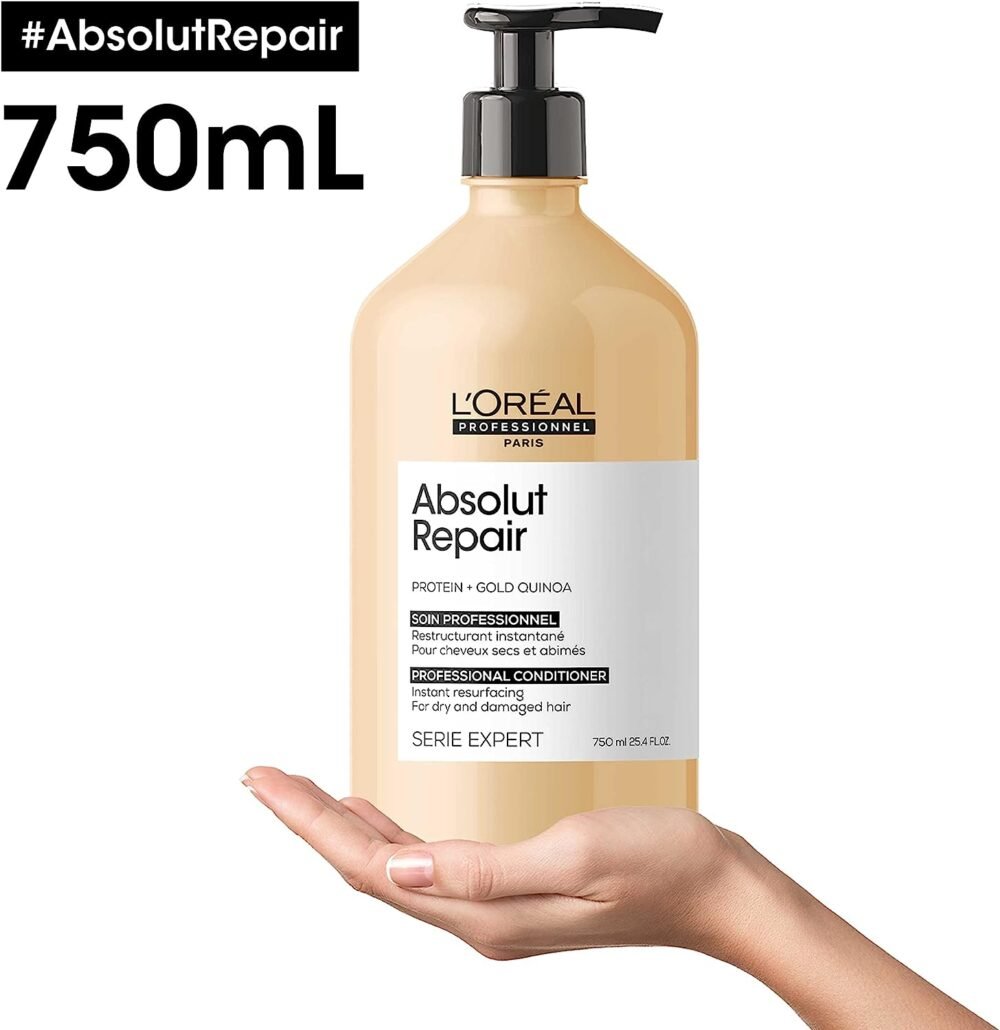 L'Oreal Professionnel Serie Expert Absolut Repair Gold Conditioner 750ml - Image 8